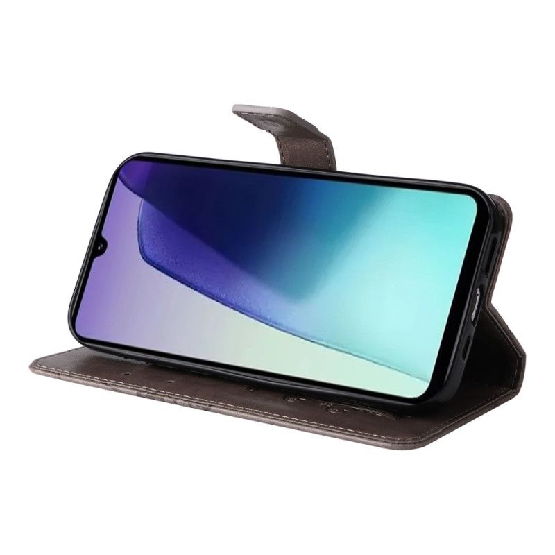 Lærdeksel Folio Deksel Poco C75 Mobildeksel Kjempesommerfugler