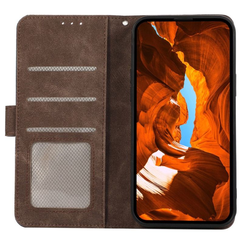 Lærdeksel Folio Deksel Poco C75 Mobildeksel Tofarget Abeel