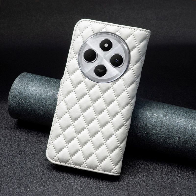 Lærdeksel Folio Deksel Poco C75 Mobildeksel Vattert Binfen Farge