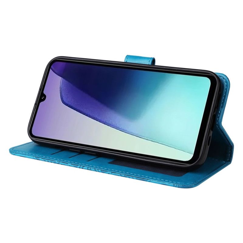 Lærdeksel Folio Deksel Poco C75 Solsikkemønster Med Stropp