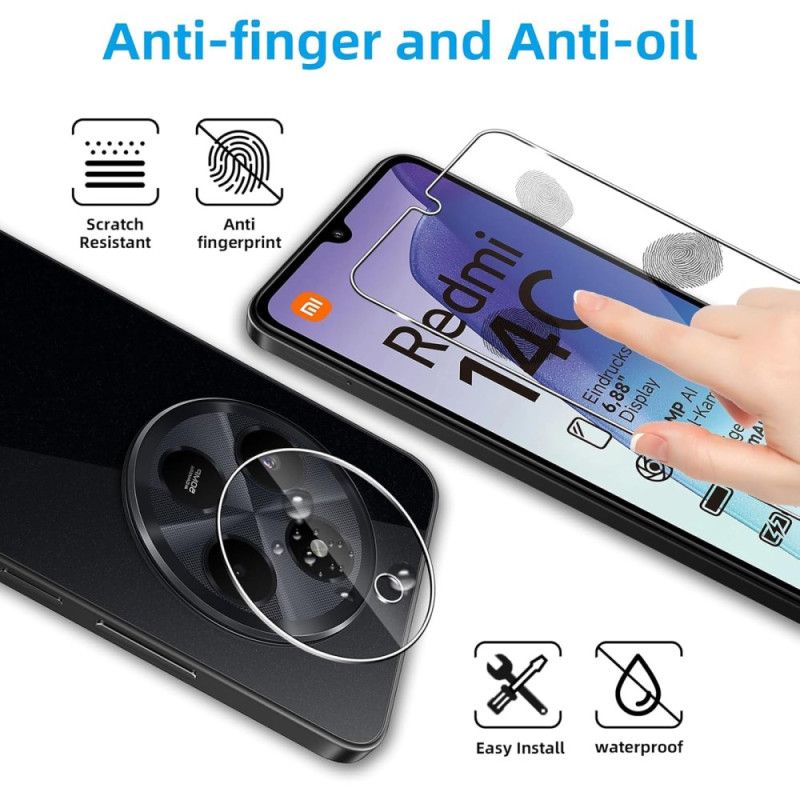 Skjerm- Og Kamerabeskytter I Herdet Glass For Xiaomi Redmi 14c / Poco C75