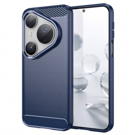 Deksel Huawei Pura 80 Pro Børstet Karbonfiber Beskyttelse Deksel