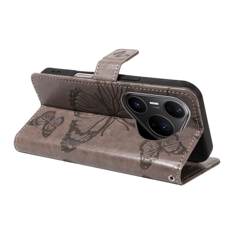 Folio Deksel Huawei Pura 80 Pro Kjempesommerfugler