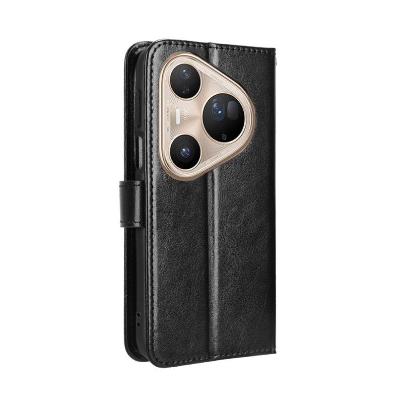 Lærdeksel Folio Deksel Huawei Pura 80 Pro Prangende Kunstskinn