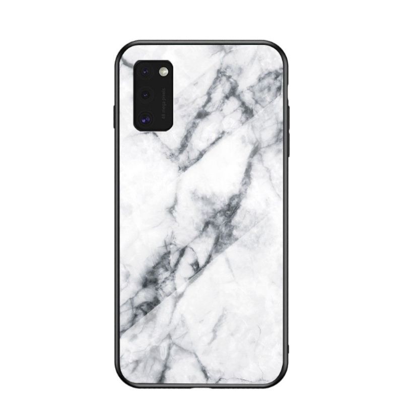 Deksel Til Samsung Galaxy A41 Céline Marble Glass Back