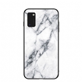 Deksel Til Samsung Galaxy A41 Céline Marble Glass Back