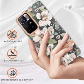 Deksel Til Poco M4 Pro 5G Originalitet Hvitblomst Gardenia