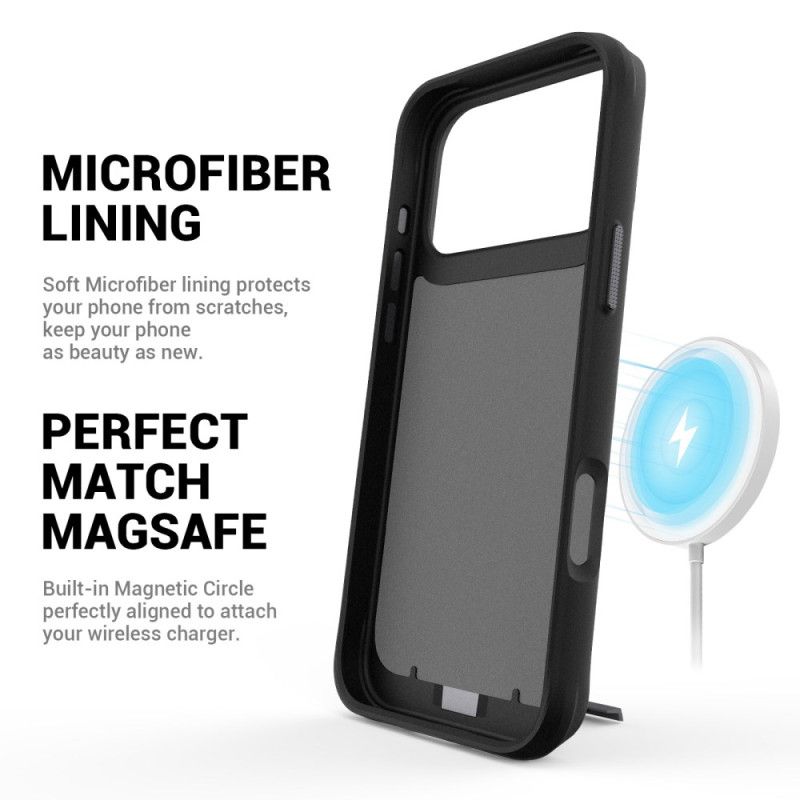 Deksel iPhone 17 Pro Magsafe Kompatibel Med Innebygd Stativ