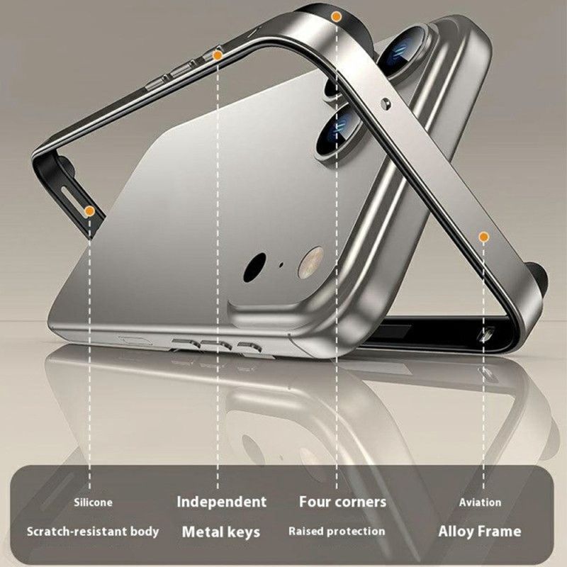 Deksel iPhone 17 Pro Metallstøtfanger Beskyttelse Deksel