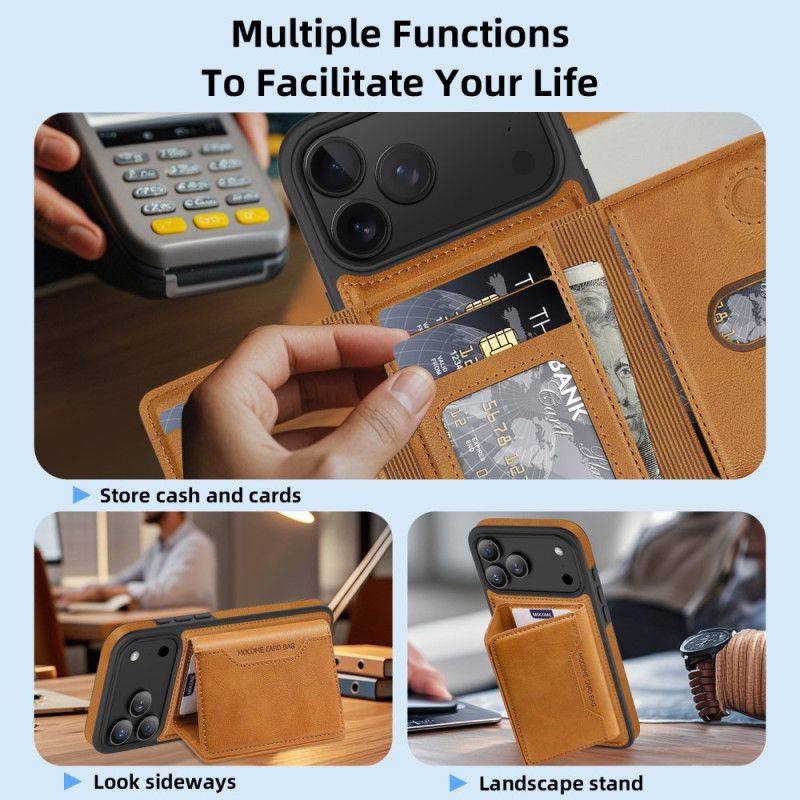 Deksel iPhone 17 Pro Mobildeksel Magsafe Premium Med Avtakbart Kort Holder