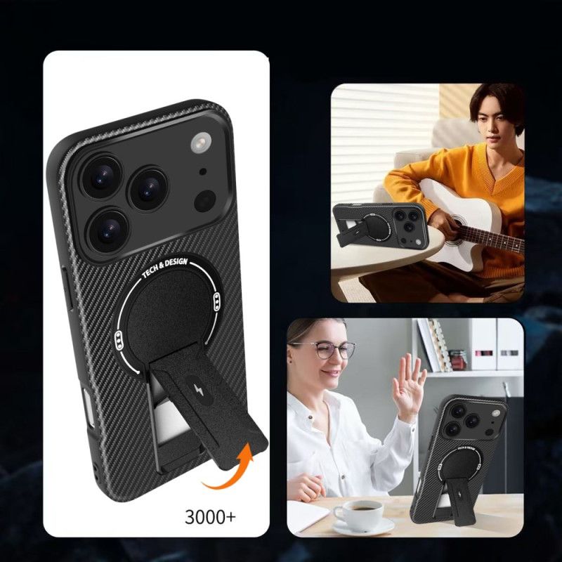 Deksel iPhone 17 Pro Mobildeksel Robust Med Stativ