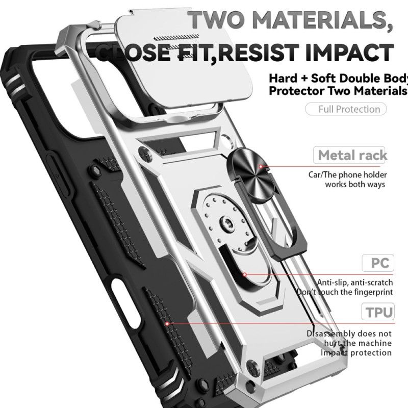 Deksel iPhone 17 Pro Robust Med Linsebeskytter Og Stativ