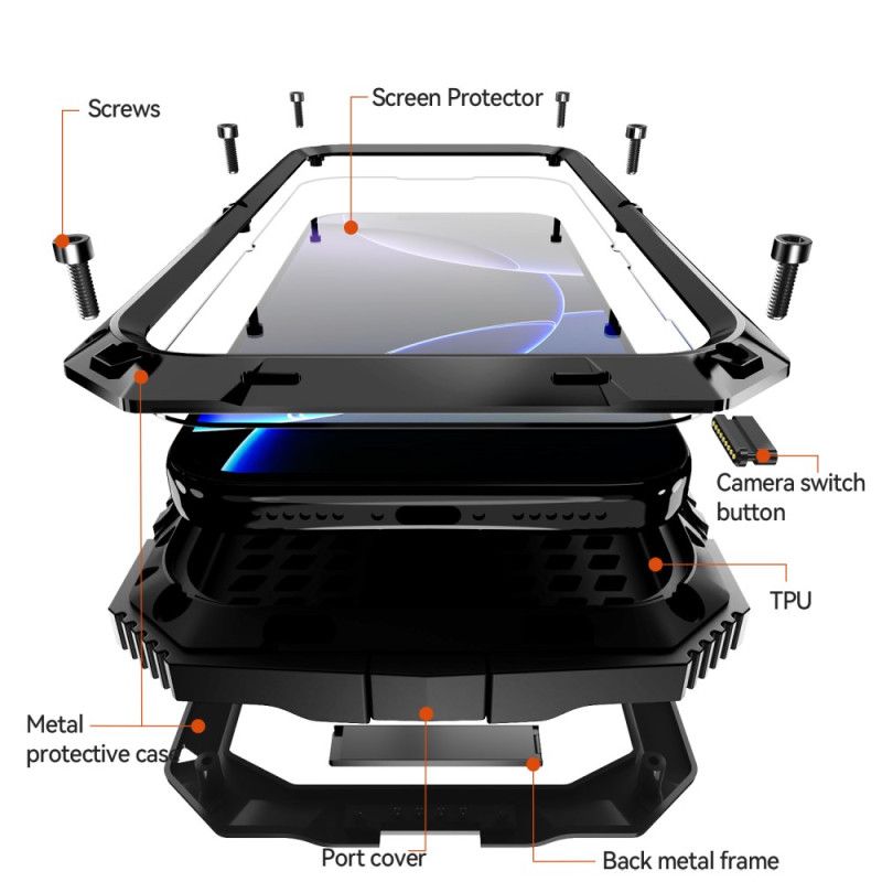 Deksel Til iPhone 17 Pro R-just Full Protection