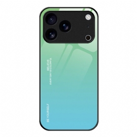 Deksel Til iPhone 17 Pro Vær Deg Selv Herdet Glass