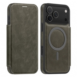 Folio Deksel iPhone 17 Pro Magsafe-kompatibel Rfid-kortholder Beskyttelse Deksel