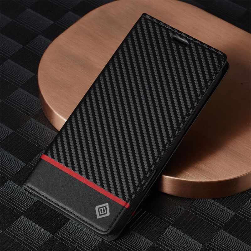 Folio Deksel Lær iPhone 17 Pro Mobildeksel Lc.imeeke Karbonfiber