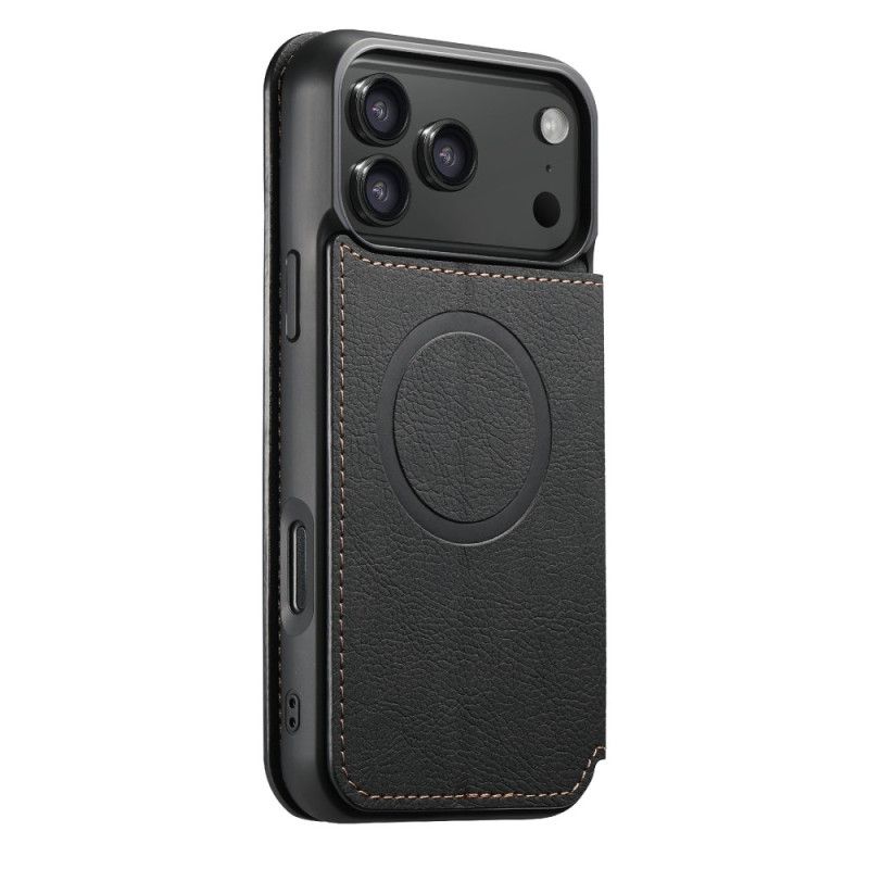 Folio Deksel Lær iPhone 17 Pro Mobildeksel Magsafe-kompatibel Vintagedesign