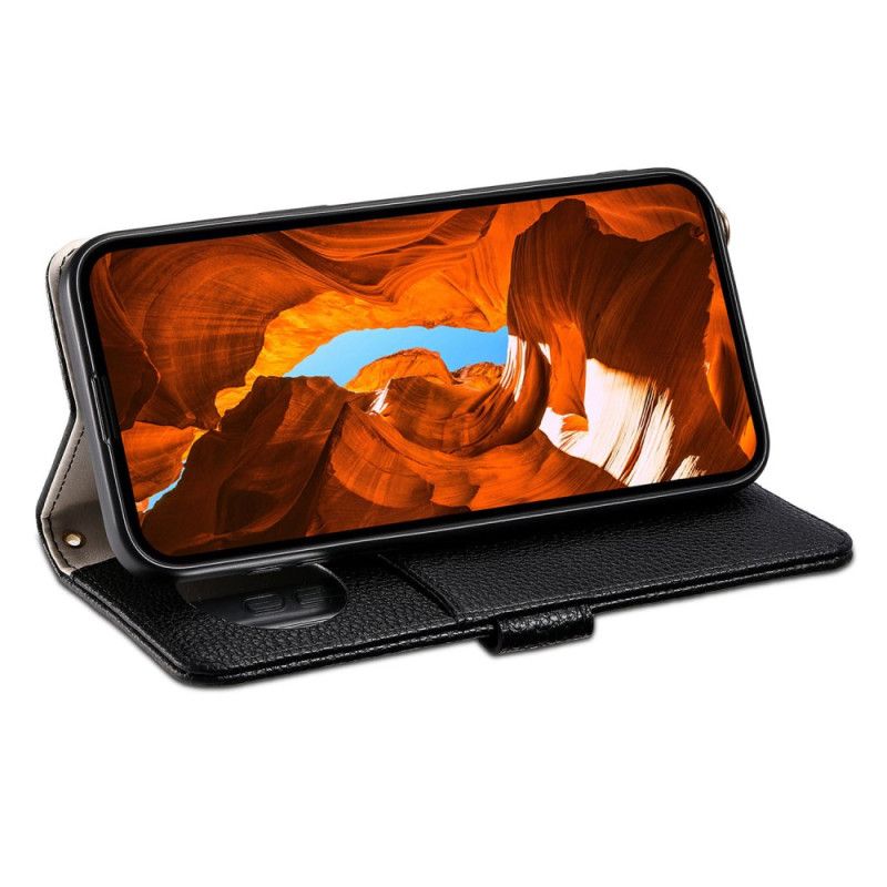 Lærdeksel Folio Deksel iPhone 17 Pro Mobildeksel Speil Eseble