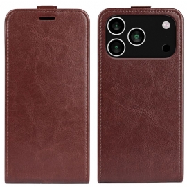 Lærdeksel Folio Deksel iPhone 17 Pro Vertikal Vendbar