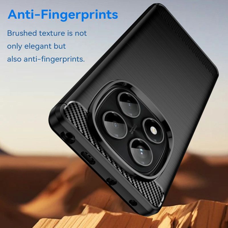 Deksel Til Xiaomi Redmi Note 14 Pro 4g Børstet Karbonfiber
