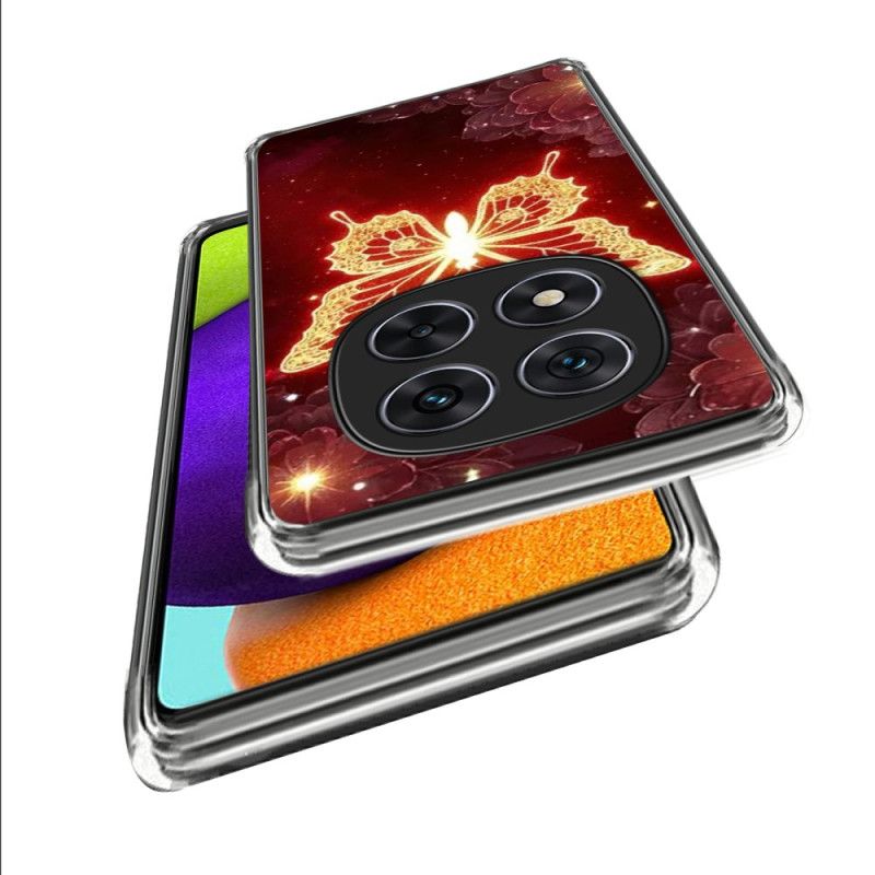 Deksel Xiaomi Redmi Note 14 Pro 4g Gyllen Sommerfugl