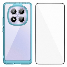 Deksel Xiaomi Redmi Note 14 Pro 4g Hybrid Med Skjermbeskytter I Herdet Glass Beskyttelse Deksel