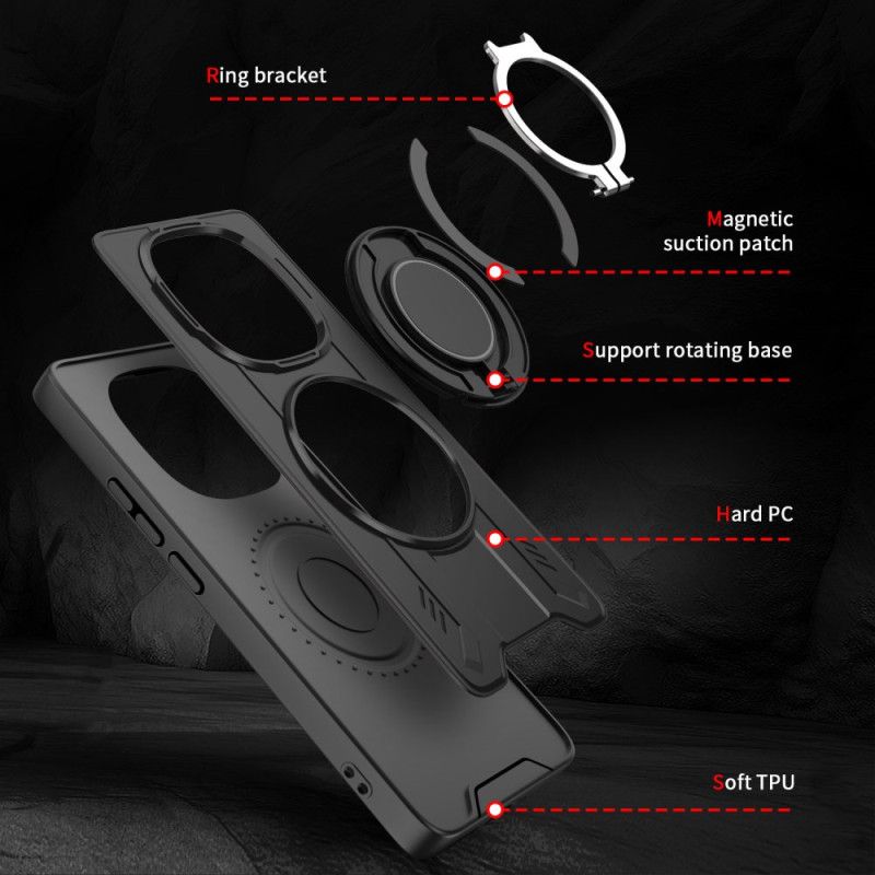 Deksel Xiaomi Redmi Note 14 Pro 4g Magsafe-kompatibel Med Roterende Stativ