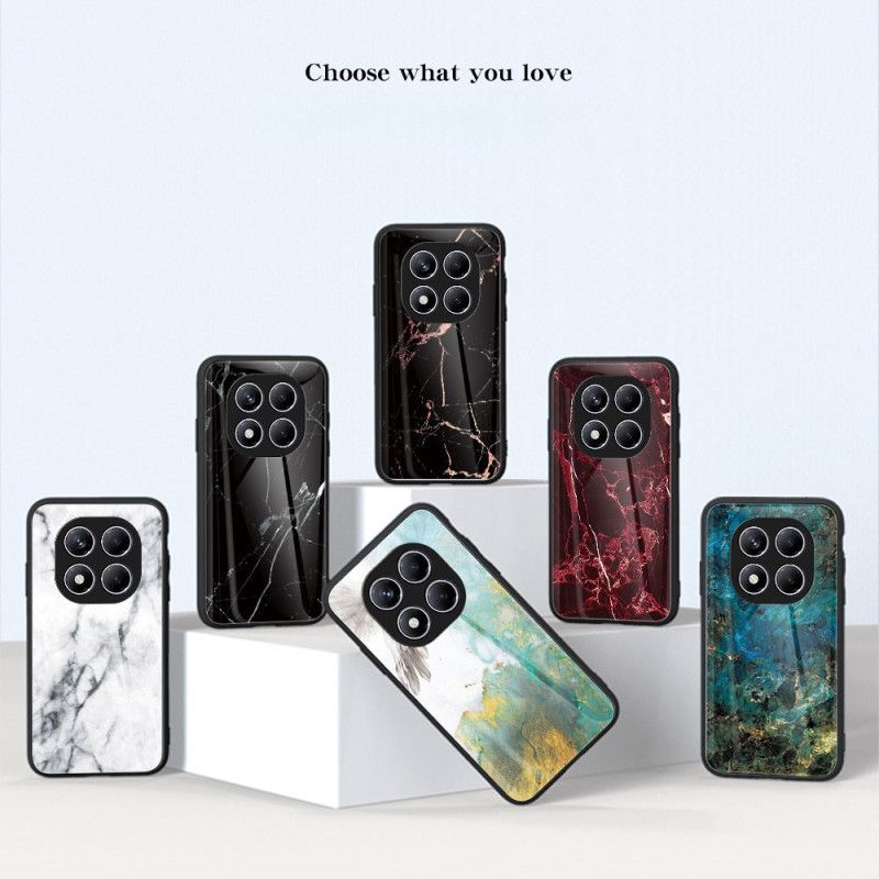 Deksel Xiaomi Redmi Note 14 Pro 4g Marmorert Herdet Glass