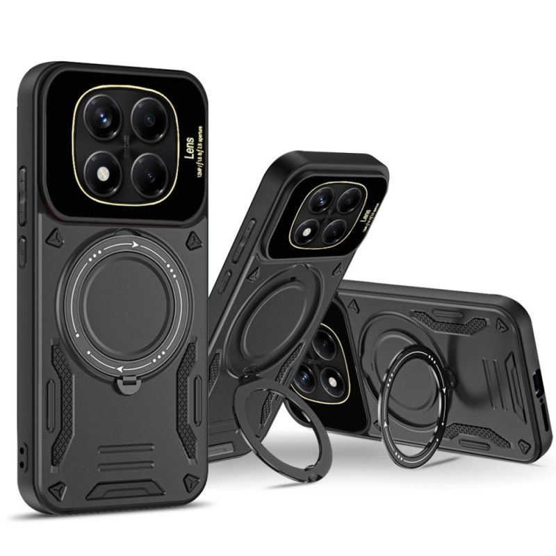 Deksel Xiaomi Redmi Note 14 Pro 4g Mobildeksel Magnetisk Roterende Stativ