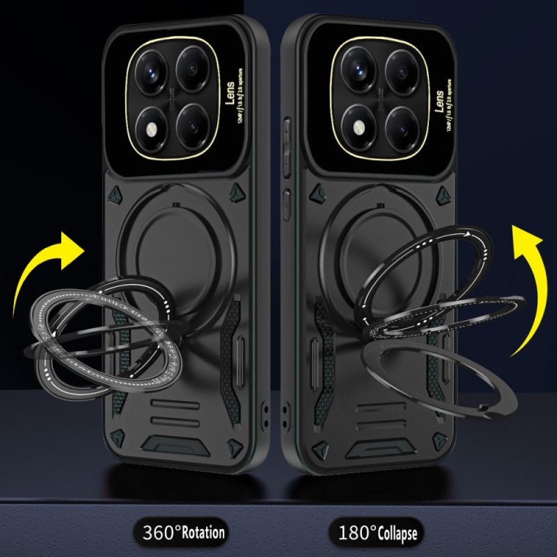 Deksel Xiaomi Redmi Note 14 Pro 4g Mobildeksel Magnetisk Roterende Stativ