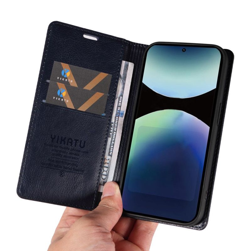 Folio Deksel Lær Xiaomi Redmi Note 14 Pro 4g Mobildeksel Vintage Yikatu