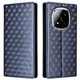 Folio Deksel Xiaomi Redmi Note 14 Pro 4g 3d-diamanter Beskyttelse Deksel