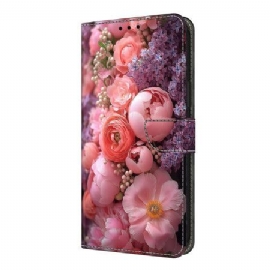 Folio Deksel Xiaomi Redmi Note 14 Pro 4g Blomsteraktig Beskyttelse Deksel