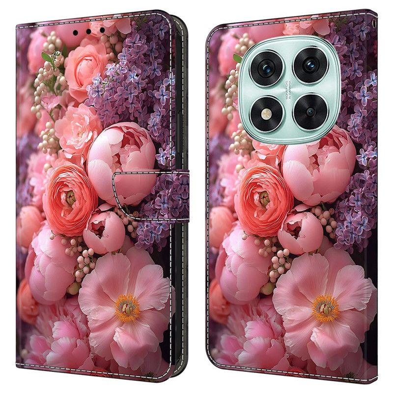 Folio Deksel Xiaomi Redmi Note 14 Pro 4g Blomsteraktig Beskyttelse Deksel