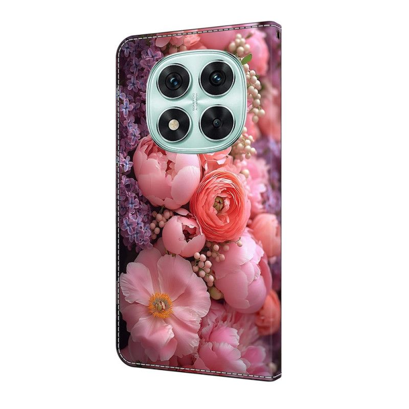 Folio Deksel Xiaomi Redmi Note 14 Pro 4g Blomsteraktig Beskyttelse Deksel