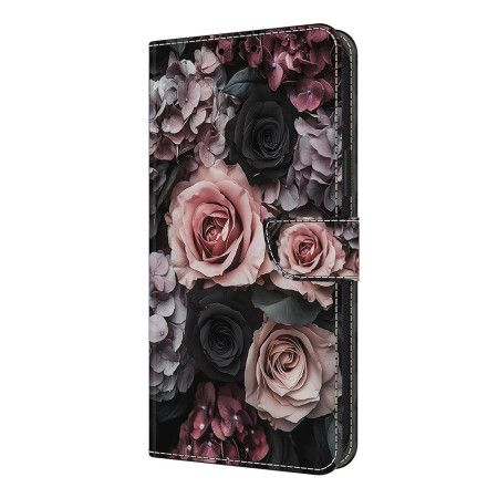 Folio Deksel Xiaomi Redmi Note 14 Pro 4g Rosedekor Beskyttelse Deksel