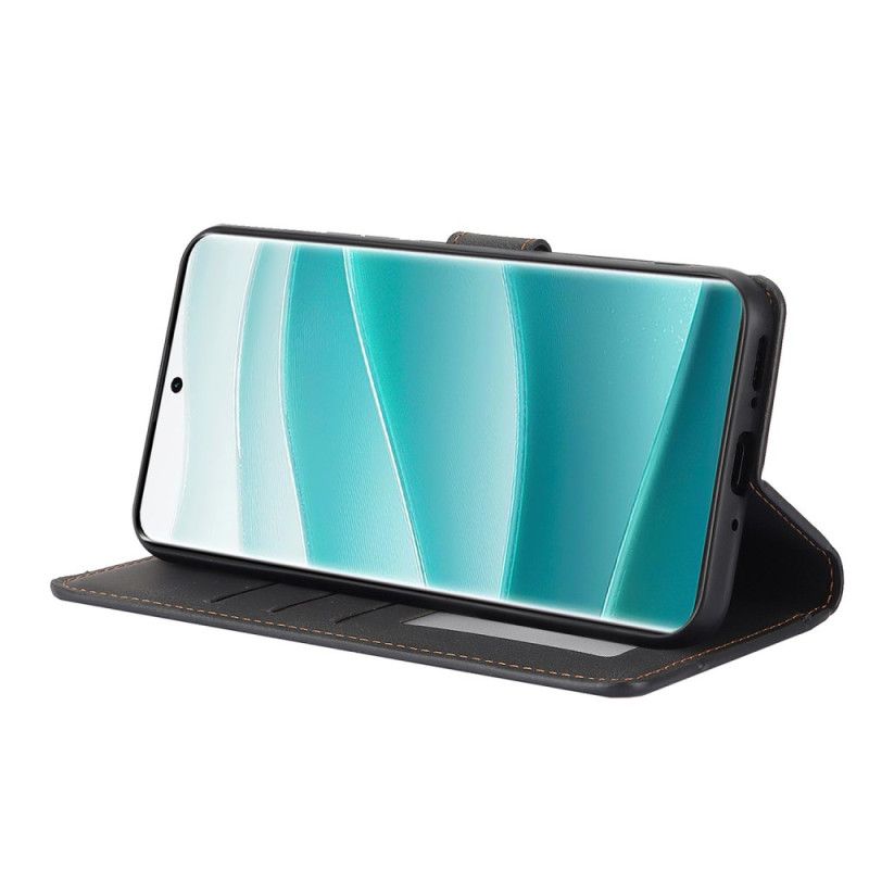 Folio Deksel Xiaomi Redmi Note 14 Pro 4g Semsket Skinneffekt Med Stropp Beskyttelse Deksel