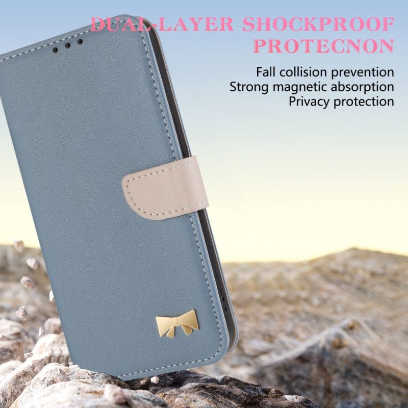 Folio Deksel Xiaomi Redmi Note 14 Pro 4g Sløyfe Med Stropp