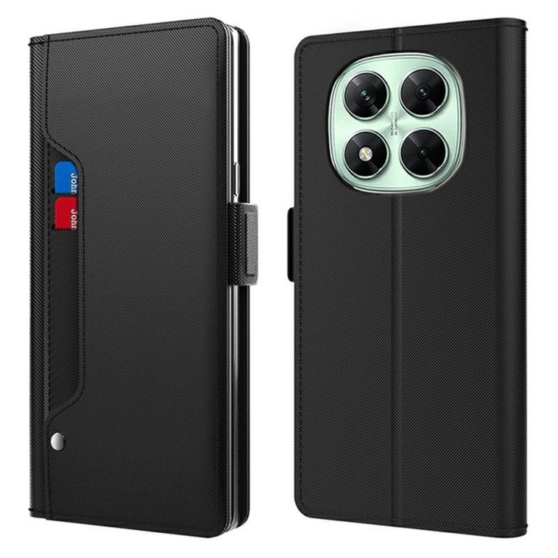 Folio Deksel Xiaomi Redmi Note 14 Pro 4g Speil Og Avtakbar Kortholder Beskyttelse Deksel