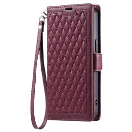 Folio Deksel Xiaomi Redmi Note 14 Pro 4g Vattert Med Stropp