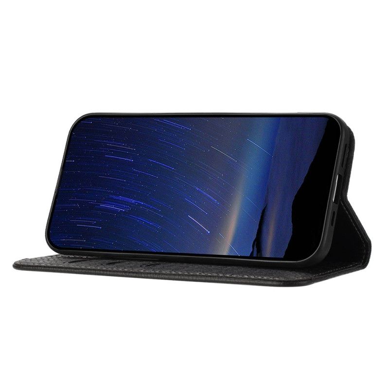 Folio Deksel Xiaomi Redmi Note 14 Pro 4g Vevd Tekstur Med Stropp Beskyttelse Deksel