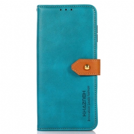 Lærdeksel Folio Deksel Xiaomi Redmi Note 14 Pro 4g Mobildeksel Gullspenne Khazneh