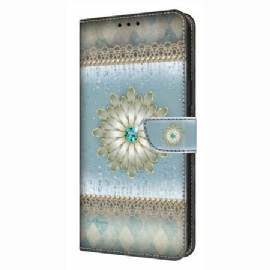 Lærdeksel Folio Deksel Xiaomi Redmi Note 14 Pro 4g Mobildeksel Retro Blomstermønster