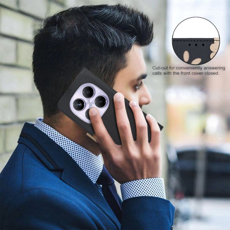 Lærdeksel Folio Deksel Xiaomi Redmi Note 14 Pro 4g Tofarget Binfen Color