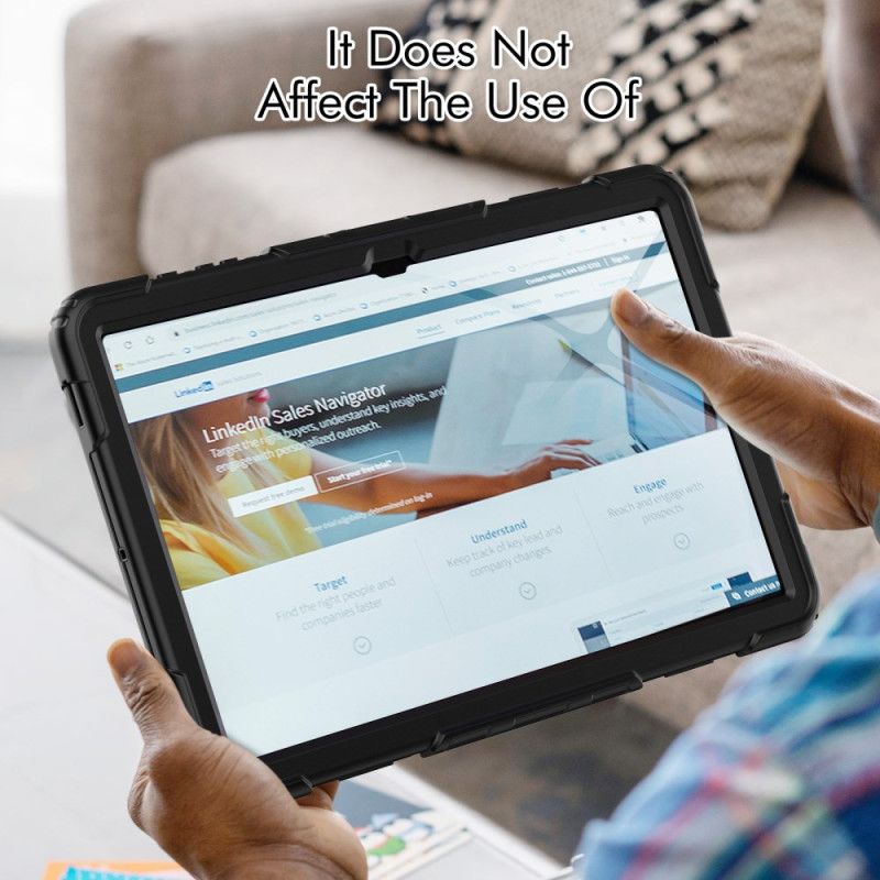 Deksel Samsung Galaxy Tab S10 Ultra Stativ Og Skjermbeskytter