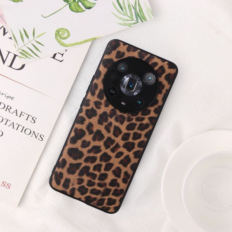 Deksel Til Honor Magic 4 Pro Leopardmønster