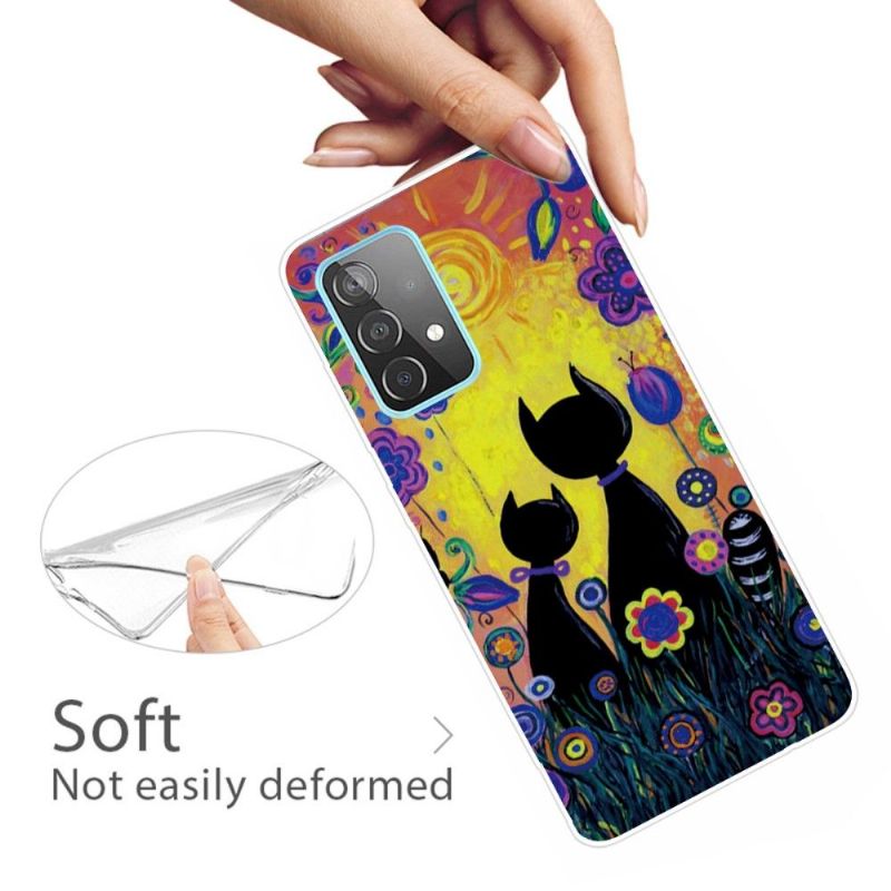 Deksel Til Samsung Galaxy A32 4G Svarte Katter