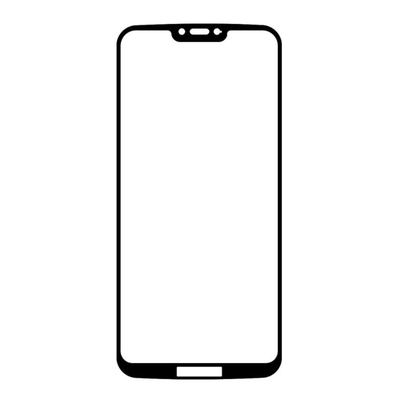Motorola Moto G7 Power - Skjermbeskytter I Herdet Glass I Full Størrelse - Svart