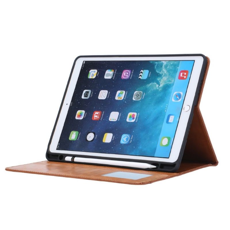 iPad 10.2 (2019) - Veske Med Kortholder Med Skinneffekt