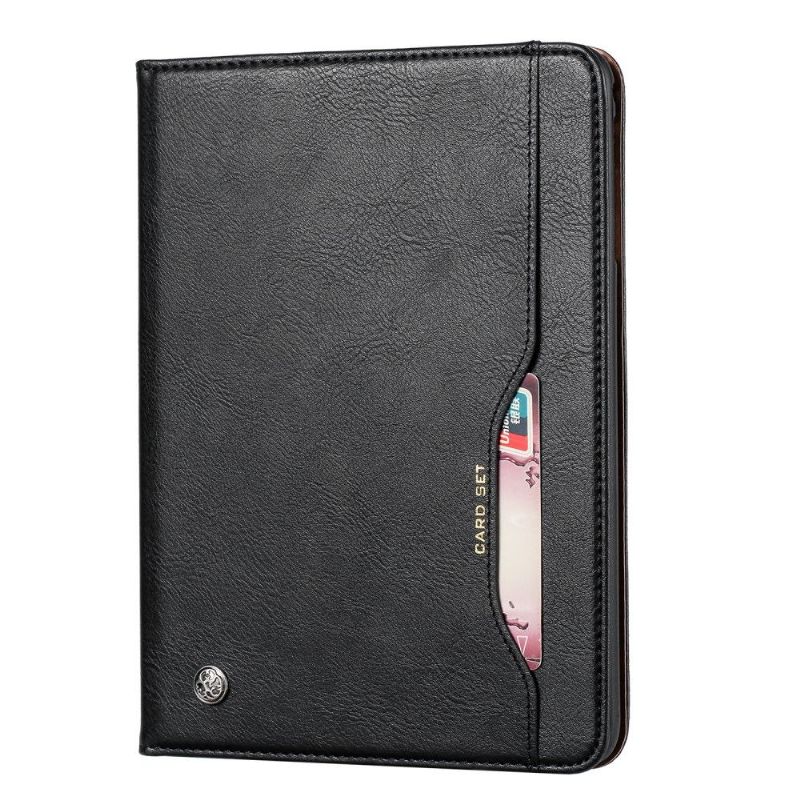iPad 10.2 (2019) - Veske Med Kortholder Med Skinneffekt